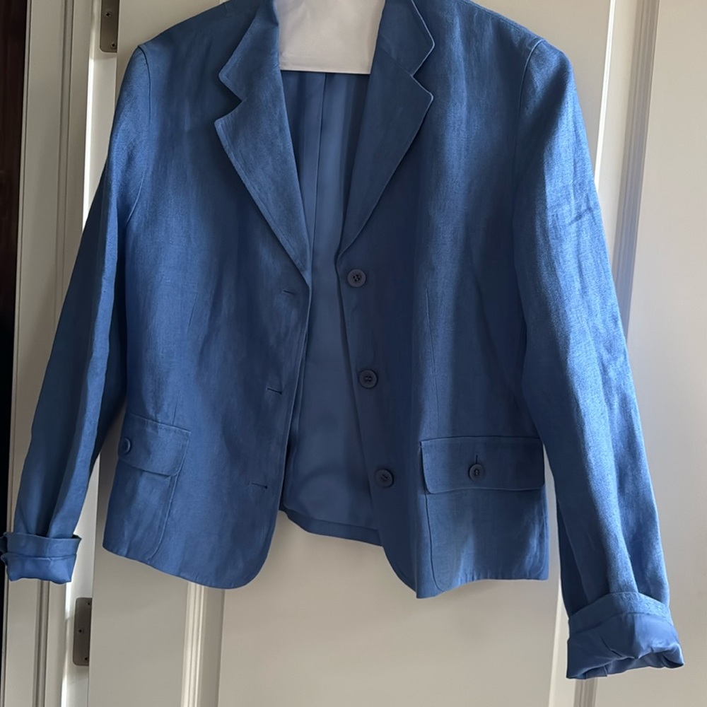 Talbots linen blazer